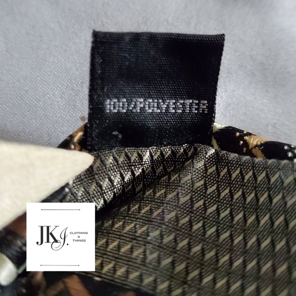 Knights Bridge Men's Neckties Polyester Brown Classic - Picture 7 of 8